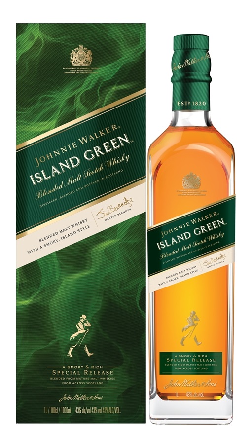 Johnnie Walker Island Green 1,0L 43% pdd.