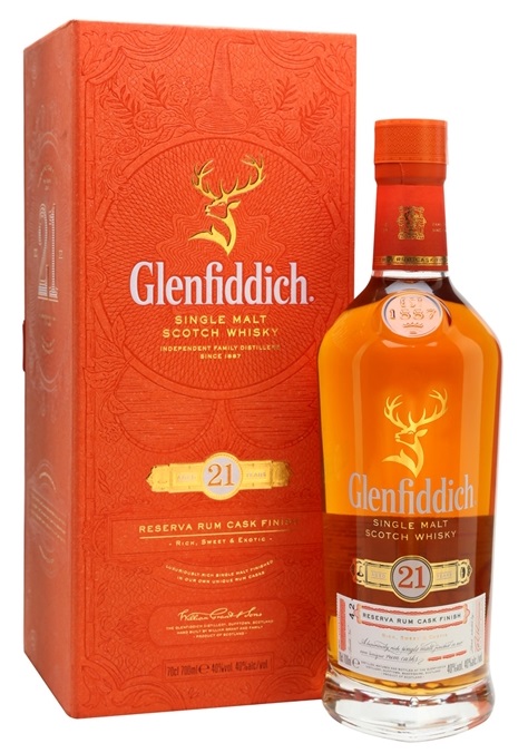 Glenfiddich 21 years Reserva Rum Cask Finish 40% dd.