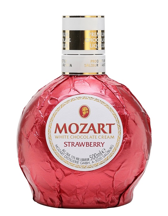 Mozart Strawberry Cream liqueur -pink- 15%