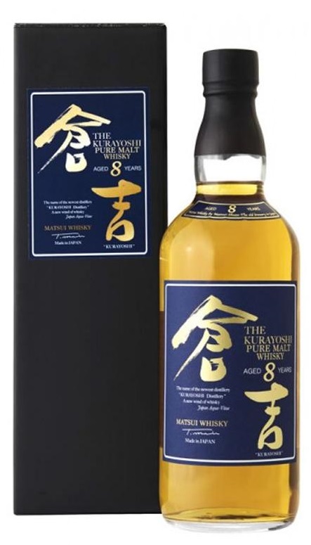 Kurayoshi 8 years Japán Malt Whisky 43% pdd.