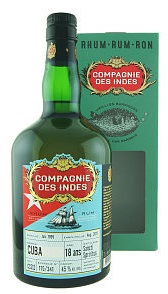 Compagnie des Indes CUBA 18 years 45% pdd.