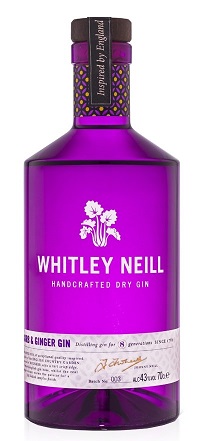 Whitley Neill Rhubarb Ginger (Rebarbara és gyömbér)  Gin 0,7  43%