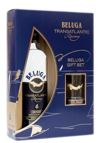 Beluga Transatlantic Racing Vodka 40% pdd.+ pohár