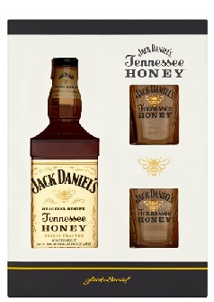 Jack Daniels Honey 0,7 35% pdd. + 2 pohár