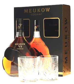 Meukow Cognac VS 0,7 40% pdd.+ 2 pohár