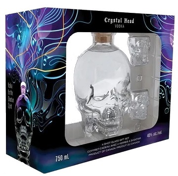 Crystal Head vodka 0,7 40% + 2 pohár pdd.