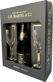 G.H.Martel Prestige Brut Champagne 0,75l pdd. + 2 pohár