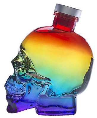 Crystal Head vodka RAINBOW (színes) 0,7 40%