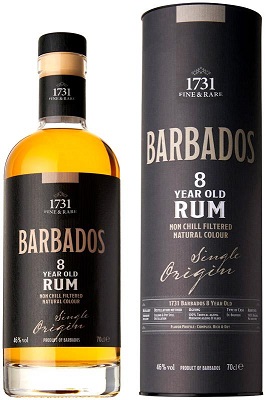 1731 Barbados 8 years old Rum 0,7 46% dd.