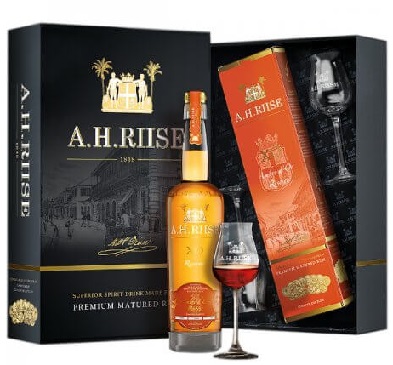 A.H. Riise XO Ambre d Or 0,7 42% dd. + 2 pohár