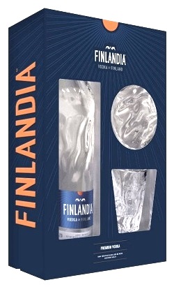 Finlandia 0,7 40% pdd.+ 2 pohár
