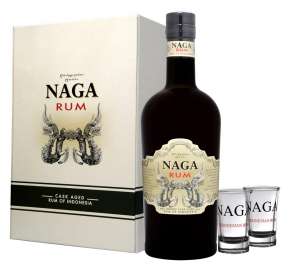 Naga Rum Double Cask Aged 40% dd. + 2 pohár