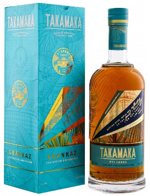 Takamaka PTI Lakaz Rum / 8 éves, ex-Bourbon + Port Cask 45,1% pdd.