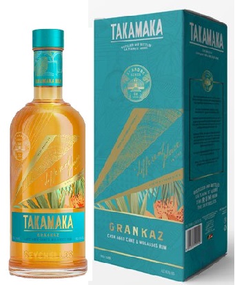 Takamaka Grankaz Rum / 8 éves, ex-Bourbon + French Oak 45,1% pdd.
