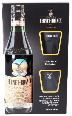 Fernet Branca 0,7 39% pdd.+ 2 pohár