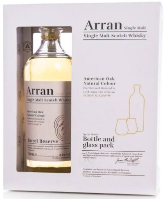 Arran Barrel Reserve American Oak 43% pdd.+ 2 pohár
