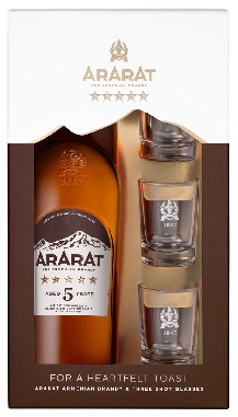 Ararat 5 Stars 5 years 40% pdd. + 3 pohár