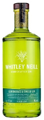 Whitley Neill Lemongrass Ginger (Citromfű és gyömbér) Gin 43%
