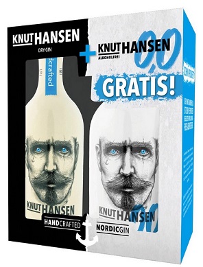 Knut Hansen Gin 0,5 42% pdd. + 0,5 alkohol mentes gin
