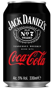 Jack Daniels & COCA COLA  5% 0,33