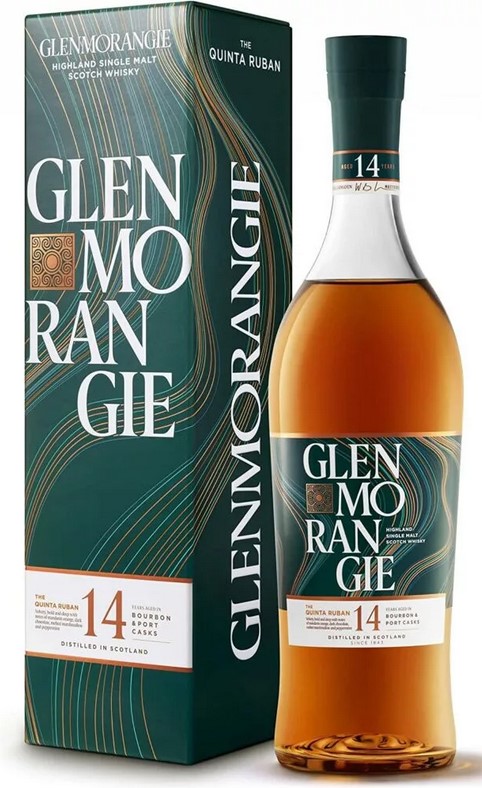 Glenmorangie 14 years Quinta Ruban 0,7  46% pdd.